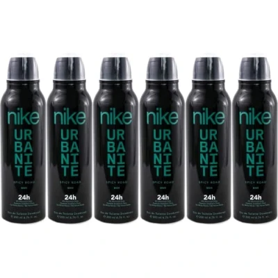 Imagen de NIKE Spicy Road, Desodorante Hombre Spray, Pack de 6 x 200 ml, Antimanchas para Todo Tipo Piel, 0% Sales Aluminio, Larga Duración, Fragancia Cítrica Amaderada