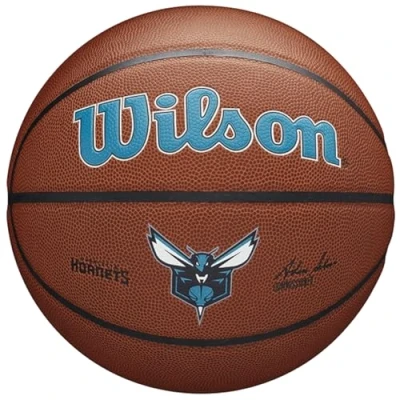 Imagen de Wilson NBA Team Composite Basketball, Unisex Adult, Charlotte Hornets, 7