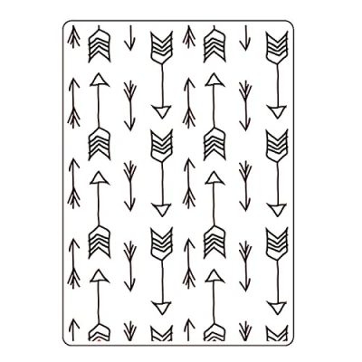 Imagen de Vaessen Creative Carpeta De Embossing Flechas, Multicolor, A6