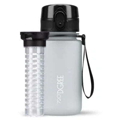 Imagen de 720DGREE botella de agua uberBottle 350ml, 350 ml Novedosa deportiva Sin BPA Ideal para niños, fitness, bicicleta, deportes, fútbol, guardería, escuela, pequeños, antigoteo