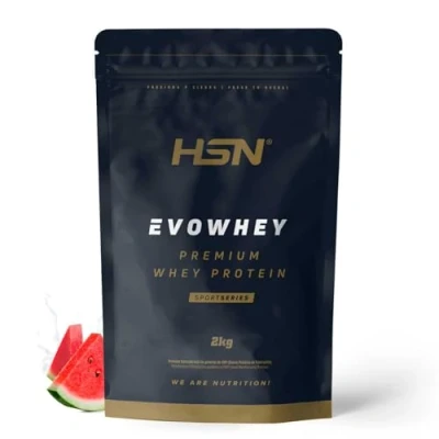Imagen de HSN Evowhey Protein Sandía 2Kg = 67 Tomas por Envase Concentrado de Proteína Suero 100% Whey Concentrate (WPC) No GMO, Vegetariano, Sin Gluten ni Soja