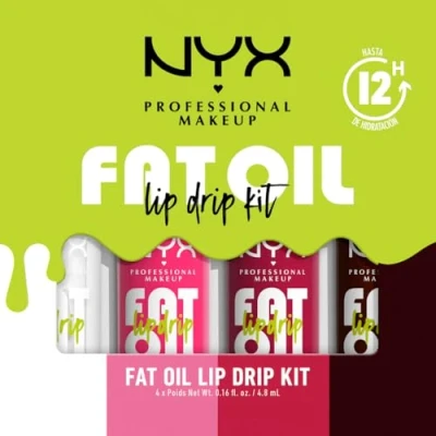 Imagen de NYX Professional Makeup Fat Oil Lip Drip, Lote de 4