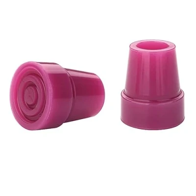 Imagen de Cantidad 2X: 19mm Conteras Virolas De Goma para Bastones Color Morado por Lifeswonderful