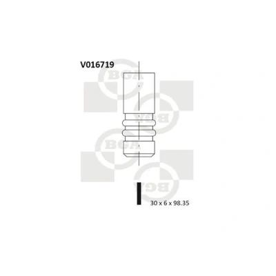 Imagen de BGA V016719 Válvula de Escape AUDI: A3 Sportback, Hatchback, SKODA: Octavia II Roomster, SEAT: Altea XL, Leon Hatchback