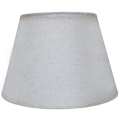 Imagen de Sinta Pantalla de Lámpara Moderna Tela Coolie Relajación E14 / e27 Pared Vertical Pequeña Mesa,Vela,Ø12&quot;/30cm Linen