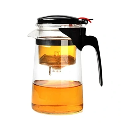 Imagen de SHAIYOU Teteras De Vidrio,Tetera Cristal con Infusor Resistente Al Calor,Tea Pot para Té Y Café (900ML)