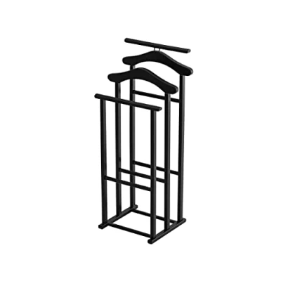 Imagen de Arredamenti Italia Armario para dormitorio MAXI, madera Triple soporte Acabado negro Ar It el corazón de la
