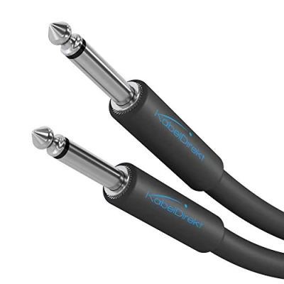 Imagen de KabelDirekt Cable para instrumentos/cable guitarra Mono, de 6,3mm 5m (cable sonido adecuado conectar guitarras eléctricas, bajos o teclados a un amplificador) PRO Series
