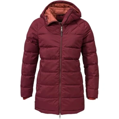 Imagen de Schöffel Parka aislada Boston L Abrigo, Mujer, Borgoña Oscuro, 46