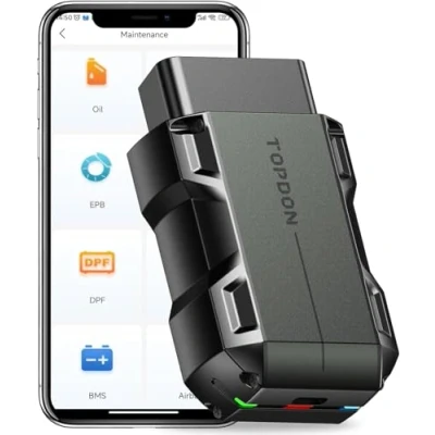 Imagen de TOPDON Topscan OBD2 Diagnosis Maquina, Coche Multimarca Escaner para Coches, Herramienta de Diagnóstico inalámbrico Todos los Sistemas, Prueba Activa, Todo el Software 1 año Gratis