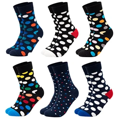 Imagen de Occulto CALCETINES HOMBRE divertidos estampados (6 PARES), colores hecho de ALGODÓN