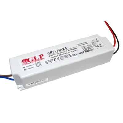 Imagen de GLP 60 24 DRIVER LED 60W, 24V, IP67 a3843glp profesional transformador V DC 2,5 A W, IP67, TÜV, SELV, CE