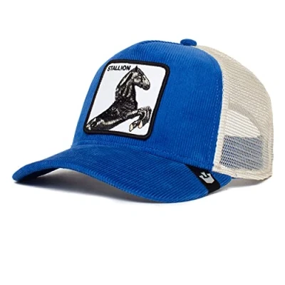 Imagen de Goorin Bros Gorra unisex de pana ajustable The Farm, color azul (Sly Stallione), talla única, única