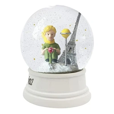 Imagen de Kiub Bola de nieve con diseño Torre Eiffel, el Principito en París
