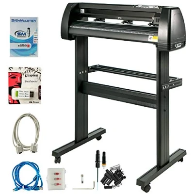 Imagen de VEVOR Máquina Cortadora de Vinilo, Letrero Vinilo Plotter Corte 870mm, Cortador Letrero, Impresión, Impresora Sublimación, Manual Negro