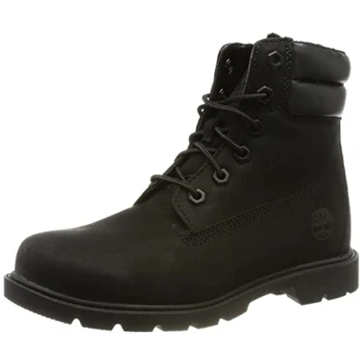Imagen de Timberland Linden Woods 6 Inch Faux Fur Lined WR Botas de Moda para Mujer, Negro, 38.5 EU