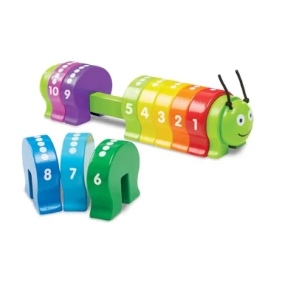 Imagen de Melissa &amp; Doug Oruga Contadora, Juguete Educativo para Niñas y Niños de 2 a 4 años, ¡Fomenta la Aprendizaje Divertido Desarrolla Habilidades Cognitivas! Juguetes madera Montessori