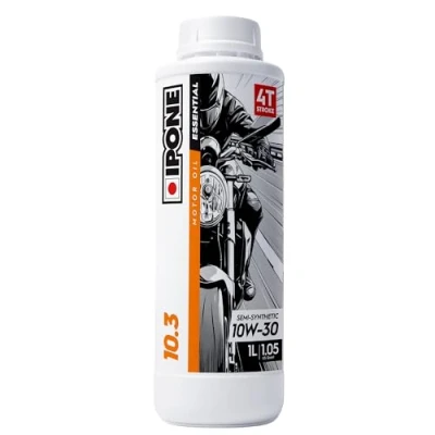 Imagen de IPONE Aceite Moto 4 Tiempos 10W30 10.3 1L Semisintético Protección del Motor Lubricación Óptima