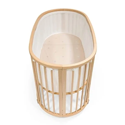 Imagen de Stokke Forro de Malla para la Sleepi Mini, Blanco 3D Transpirable un sueño Seguro Compatible con Mini Lavable a máquina