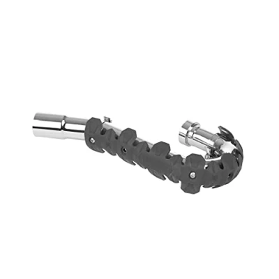Imagen de POLISPORT 8483800006 ARMADILLO HEAD protector de escape universal para motos 4 tiempos 40cm combina acero inoxidable y elastómero ligero resistente a altas temperaturas en color nardo gris