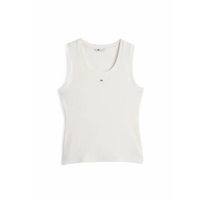 Imagen de Tommy Jeans Essential TANK Top, Mujer, Talla: 54, Ecru