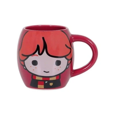 Imagen de Harry Potter Ron Chibi Taza Oval, Rojo, 14 x 10.5 cm