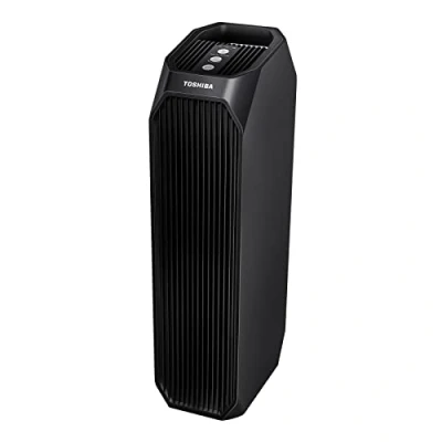 Imagen de Toshiba Purificador de aire CAF Z45FR 3 en 1 Air Purifier con filtro HEPA H13, CADR 228 m3/h, carbón activo, luz UV, 99,7% efecto filtración pelo animales, polen, polvo