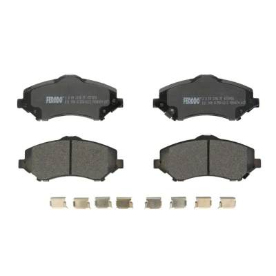 Imagen de FERODO PREMIER ECO FRICTION FDB4074 Juego de pastillas freno con avisador acústico desgaste clip émbolo accesorios JEEP: Compass