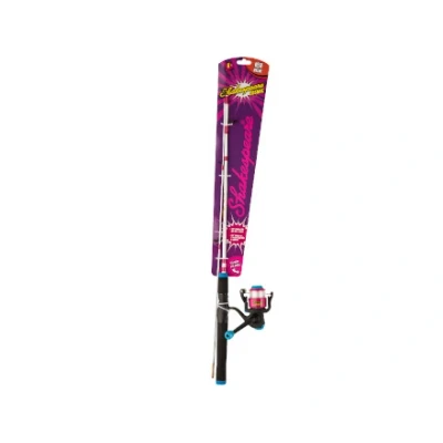 Imagen de Shakespeare Cosmic Spinning Combo Rosa Caña de pesca