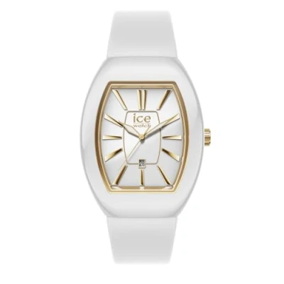 Imagen de Ice WATCH Boliday Dome White Gold Reloj Blanco y Dorado para Mujer con Correa de Silicona 024034 Small (37mm)