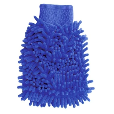 Imagen de AMiO Cwash 09 01750 Guante de limpieza coche 18 Microfibre Wash Glov Microfibra Azul