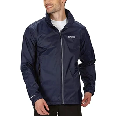 Imagen de Regatta Lyle IV Chubasquero Impermeable Y Transpirable con Forro de Malla Oculta Capucha Cubierta Activa Jackets Waterproof Shell, Hombre, Navy, 5XL