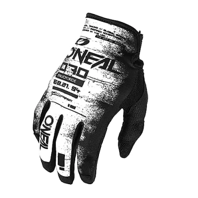 Imagen de O&#039;Neal Guantes Ciclismo y Motocross MX MTB FR Descenso Ajuste para máximo Confort, Material Transpirable Guante Mayhem SCARZ V.24 Adulto Negro Blanco Talla M
