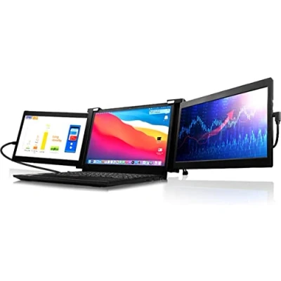 Imagen de Lipa Monitor Portátil dual HDR 70 Full HD de 11,6 pulgadas con Pantalla adicional 2 x 11.3 triple Entre 13.3 y 16.1 60Hz e IPS También