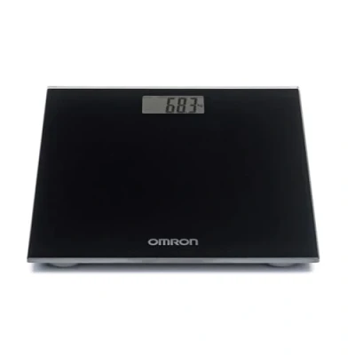 Imagen de OMRON HN289 Báscula personal digital con pantalla LCD grande y pies antideslizantes extra delgada, Negro