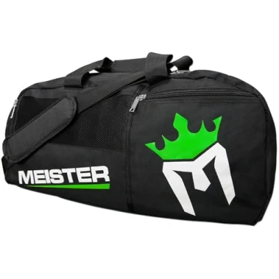 Imagen de Meister Bolsa de Deporte Convertible con ventilación Mano Ideal Negro/Verde eléctrico, Negro Verde 26 x 12 Pulgadas