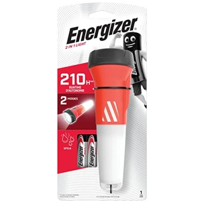 Imagen de Energizer Full LED Torch / Flashlight Range For Emergency, Camping &amp; Hiking (Compact, Headlight, Duo, Metal Lantern Torches) (2in1 +2AA Batts)