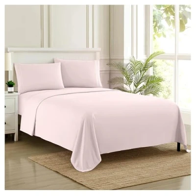 Imagen de Juego de sábanas 1800 Hilos, Microfibra cepillada Calidad egipcia, Ropa Cama Lujo con sábana encimera, Bajera, 2 Fundas Almohada
