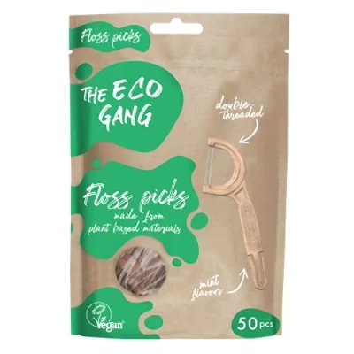 Imagen de Eco Gang Floss Picks Piquetas para pelo (50 unidades)
