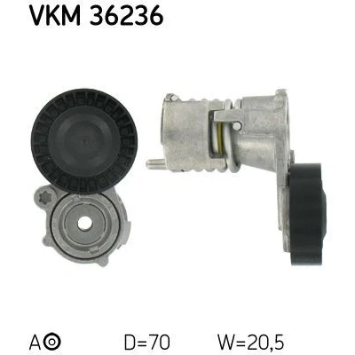 Imagen de SKF VKM 36236 Polea Tensora FORD: Focus 2, VOLVO: S40 II, V50
