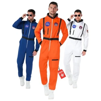 Imagen de Morph Disfraz Astronauta Adulto Hombre, Nasa Adulto, Mono Traje La Nasa, Carnaval Hombre Talla L