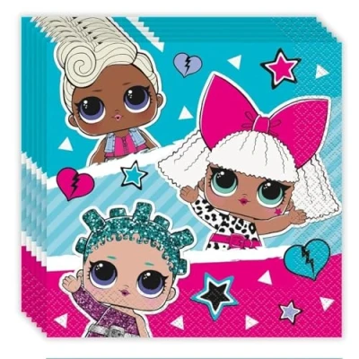 Imagen de Amscan 9914237 Rainbow Paw Patrol Kids Birthday Party Luncheon Napkins 16 Pack