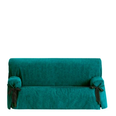 Imagen de Eysa Funda de Sofa Lazos, Tela, Turquesa, Tres Plazas