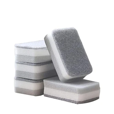 Imagen de SHRIGM Esponja para Fregar Platos 5 Esponjas Doble Cara Cocina exfoliantes ecológicas Que no Rayan con un Estropajo Resistente Platos, Limpieza