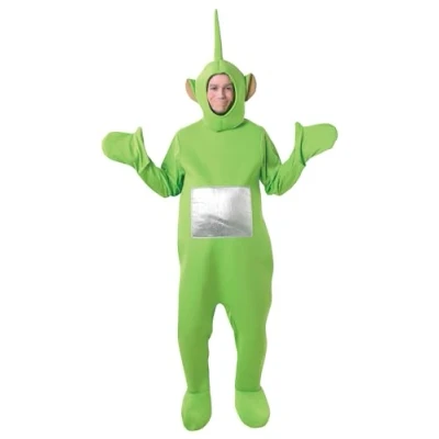 Imagen de Rubies Disfraz Teletubbies Dipsy Deluxe para adultos, Traje completo con cubrezapatos y gorro, Talla Estandar, Oficial Carnaval, Halloween, Fiestas, Cumpleaños, Despedida