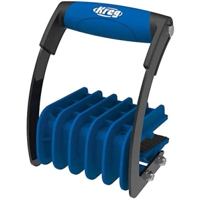 Imagen de Soporte de tableros Kreg KMA3000, plástico reforzado con fibra, revestimiento antideslizante GripMaxx, capacidad carga 45 kg, grosor máx. del material 19 mm