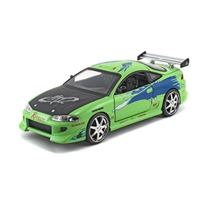 Imagen de Fast &amp; Furious Coche de réplica Fundido a presión del Mitsubishi Eclipse 1995 Escala 1:24, Unisex niños