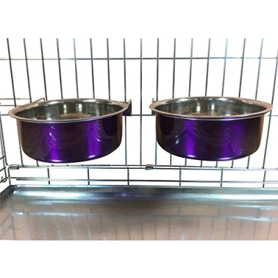 Imagen de Ellie Bo Juego de Cuencos para Perros (0,9 L), Color Morado