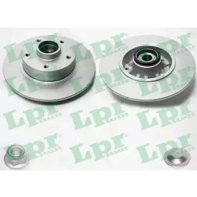 Imagen de LPR R1040PCA Disco de freno 260 8 5 macizo con anillo sensor ABS, juego cojinetes rueda accesorios RENAULT: MEGANE 3 Coupe,