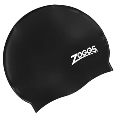 Imagen de Zoggs Gorro de natación, Adultos Unisex, Negro, Talla única